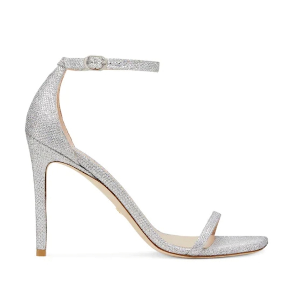 Stuart Weitzman Nudist Curve 100 Strap Sandal SZ 8